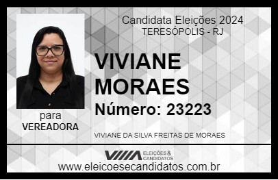 Candidato VIVIANE MORAES 2024 - TERESÓPOLIS - Eleições