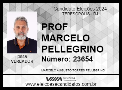 Candidato PROF MARCELO PELLEGRINO 2024 - TERESÓPOLIS - Eleições