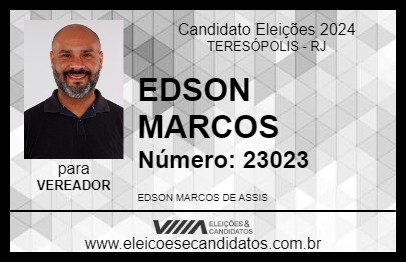 Candidato EDSON MARCOS 2024 - TERESÓPOLIS - Eleições