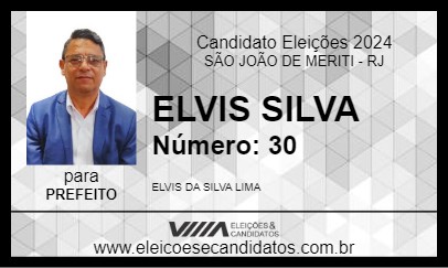 Candidato ELVIS SILVA 2024 - SÃO JOÃO DE MERITI - Eleições