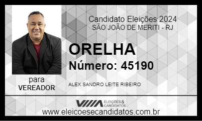 Candidato ORELHA 2024 - SÃO JOÃO DE MERITI - Eleições