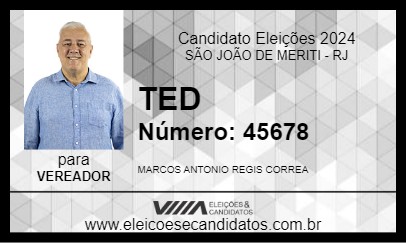 Candidato TED 2024 - SÃO JOÃO DE MERITI - Eleições