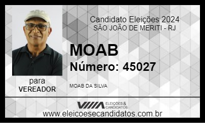 Candidato MOAB 2024 - SÃO JOÃO DE MERITI - Eleições