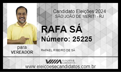 Candidato RAFA SÁ 2024 - SÃO JOÃO DE MERITI - Eleições