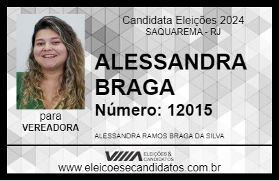 Candidato ALESSANDRA BRAGA 2024 - SAQUAREMA - Eleições