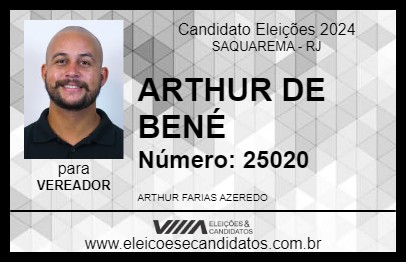 Candidato ARTHUR DE BENÉ 2024 - SAQUAREMA - Eleições