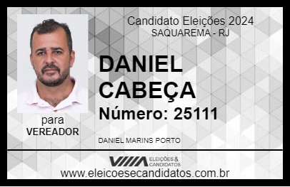 Candidato DANIEL CABEÇA 2024 - SAQUAREMA - Eleições