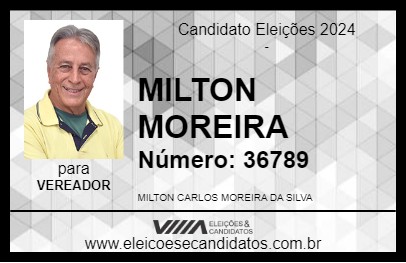 Candidato MILTON MOREIRA 2024 - VOLTA REDONDA - Eleições