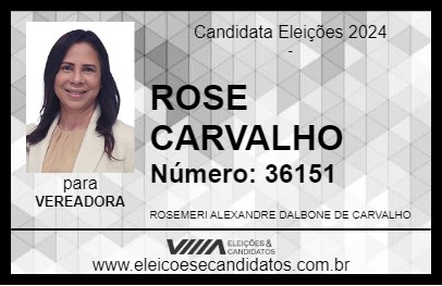 Candidato ROSE CARVALHO 2024 - VOLTA REDONDA - Eleições