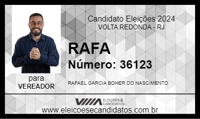 Candidato RAFA 2024 - VOLTA REDONDA - Eleições