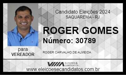 Candidato ROGER GOMES 2024 - SAQUAREMA - Eleições