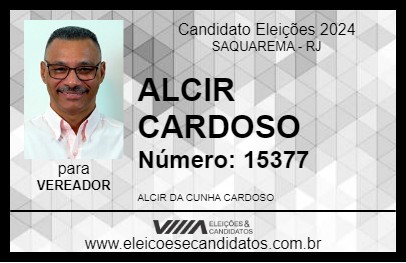 Candidato ALCIR CARDOSO 2024 - SAQUAREMA - Eleições