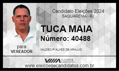 Candidato TUCA MAIA 2024 - SAQUAREMA - Eleições