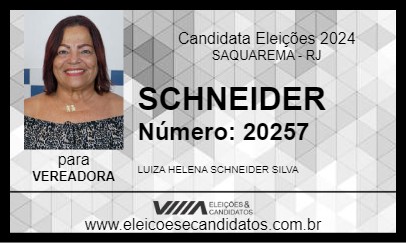 Candidato SCHNEIDER 2024 - SAQUAREMA - Eleições