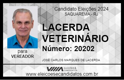 Candidato LACERDA VETERINÁRIO 2024 - SAQUAREMA - Eleições