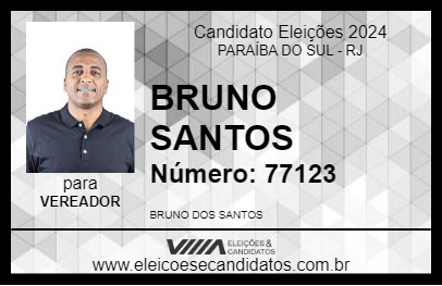 Candidato BRUNO SANTOS 2024 - PARAÍBA DO SUL - Eleições