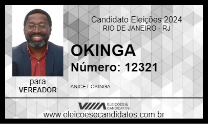 Candidato OKINGA 2024 - RIO DE JANEIRO - Eleições