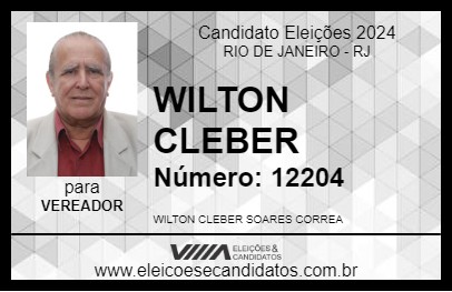 Candidato WILTON CLEBER 2024 - RIO DE JANEIRO - Eleições