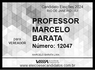 Candidato PROFESSOR MARCELO BARATA 2024 - RIO DE JANEIRO - Eleições