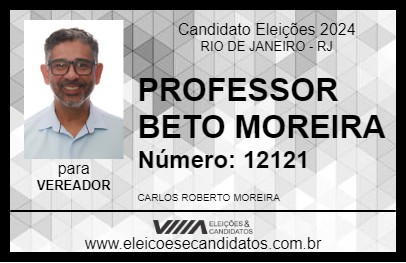 Candidato PROFESSOR BETO MOREIRA 2024 - RIO DE JANEIRO - Eleições