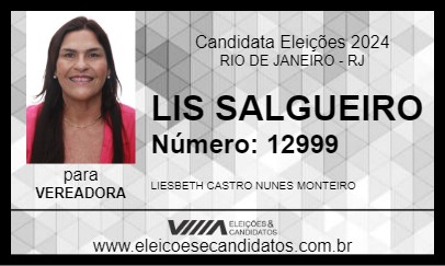 Candidato LIS SALGUEIRO 2024 - RIO DE JANEIRO - Eleições