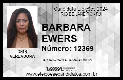 Candidato BARBARA EWERS 2024 - RIO DE JANEIRO - Eleições