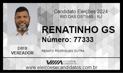 Candidato RENATINHO GS 2024 - RIO DAS OSTRAS - Eleições