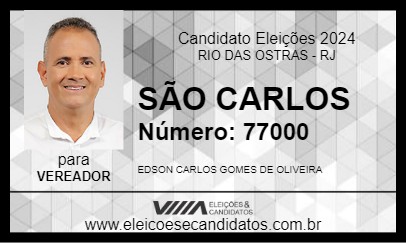 Candidato SÃO CARLOS  2024 - RIO DAS OSTRAS - Eleições