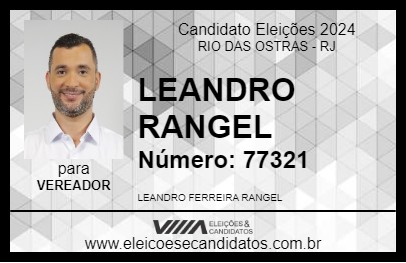 Candidato LEANDRO RANGEL 2024 - RIO DAS OSTRAS - Eleições