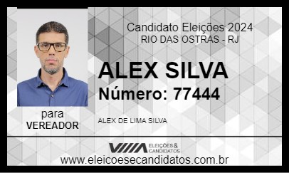 Candidato ALEX SILVA 2024 - RIO DAS OSTRAS - Eleições