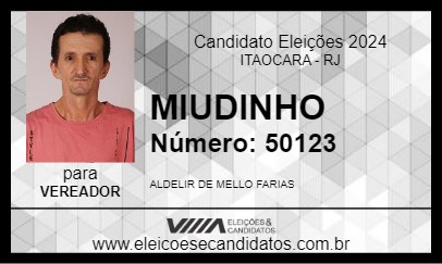 Candidato MIUDINHO 2024 - ITAOCARA - Eleições