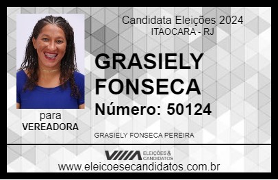 Candidato GRASIELY FONSECA 2024 - ITAOCARA - Eleições