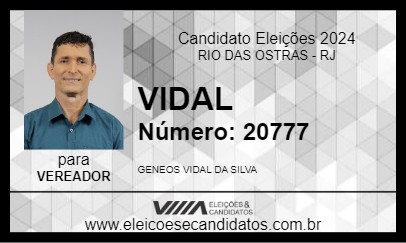 Candidato VIDAL 2024 - RIO DAS OSTRAS - Eleições