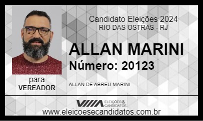 Candidato ALLAN MARINI 2024 - RIO DAS OSTRAS - Eleições