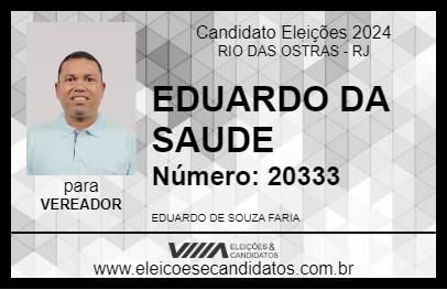 Candidato EDUARDO DA SAUDE 2024 - RIO DAS OSTRAS - Eleições