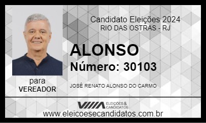 Candidato ALONSO 2024 - RIO DAS OSTRAS - Eleições