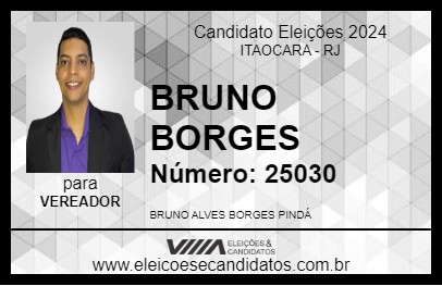 Candidato BRUNO BORGES 2024 - ITAOCARA - Eleições