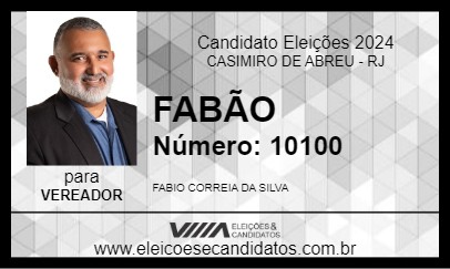 Candidato FABÃO 2024 - CASIMIRO DE ABREU - Eleições