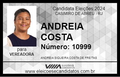 Candidato ANDREIA COSTA 2024 - CASIMIRO DE ABREU - Eleições