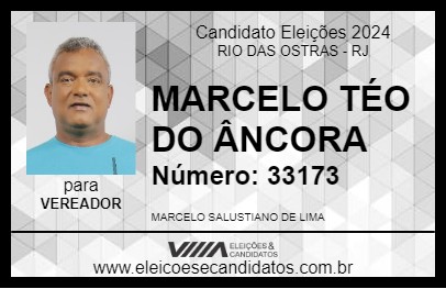 Candidato MARCELO TÉO DO ÂNCORA 2024 - RIO DAS OSTRAS - Eleições