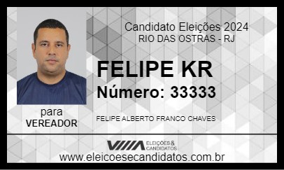 Candidato FELIPE KR 2024 - RIO DAS OSTRAS - Eleições