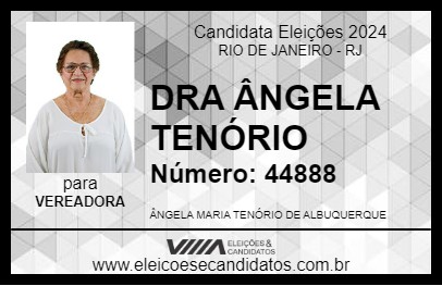 Candidato DRA ÂNGELA TENÓRIO 2024 - RIO DE JANEIRO - Eleições