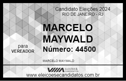 Candidato MARCELO MAYWALD 2024 - RIO DE JANEIRO - Eleições