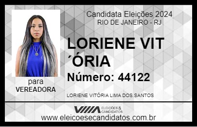 Candidato LORIENE VIT´ÓRIA  2024 - RIO DE JANEIRO - Eleições