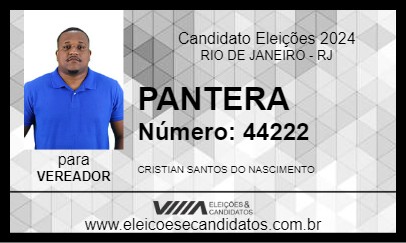 Candidato PANTERA 2024 - RIO DE JANEIRO - Eleições