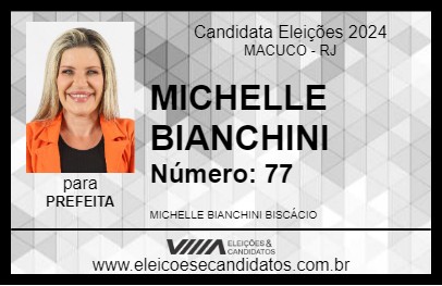 Candidato MICHELLE BIANCHINI 2024 - MACUCO - Eleições