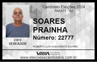 Candidato SOARES PRAINHA 2024 - PARATY - Eleições