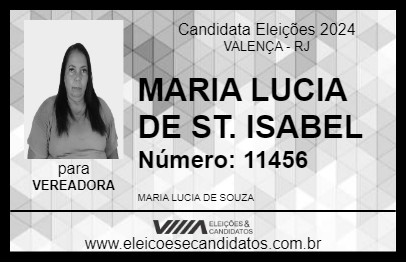 Candidato MARIA LUCIA DE ST. ISABEL 2024 - VALENÇA - Eleições