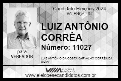 Candidato LUIZ ANTÔNIO CORRÊA 2024 - VALENÇA - Eleições