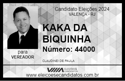 Candidato KAKA DA BIQUINHA 2024 - VALENÇA - Eleições